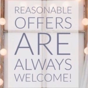 I consider all reasonable offers!